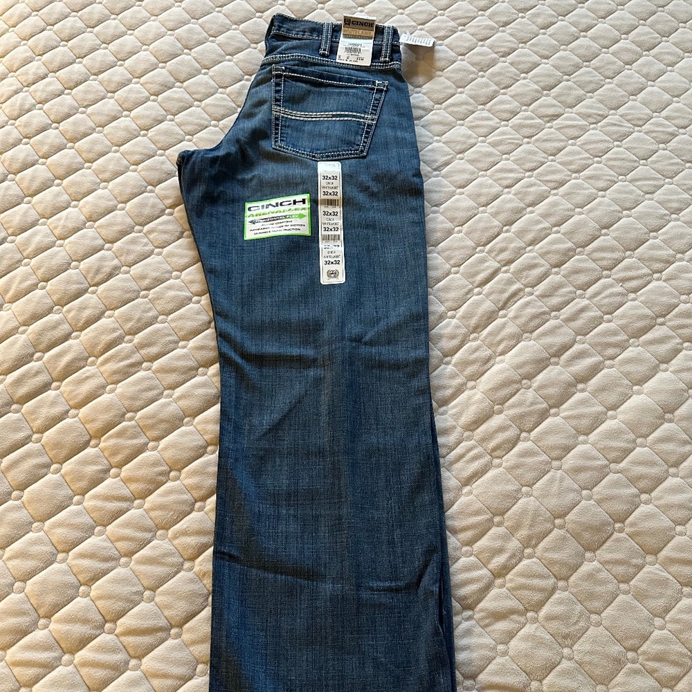 Cinch Men's White Label Rinse Dark Wash Jeans 32x32